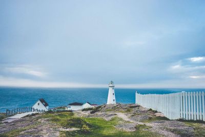 lighthouse on the ocean coast