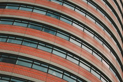 round building with windows