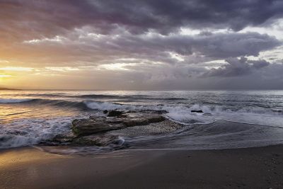 waves at the beach