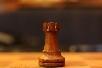 chess rook closeup