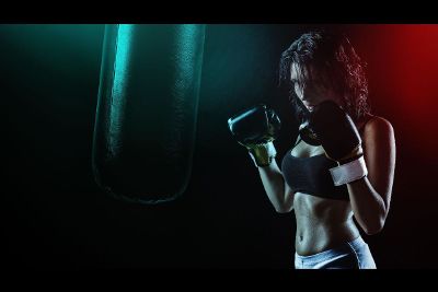 woman boxing