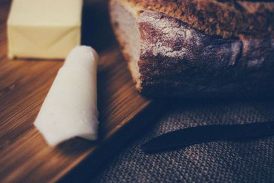 cheese and bread plate