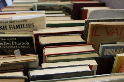 stacks of books