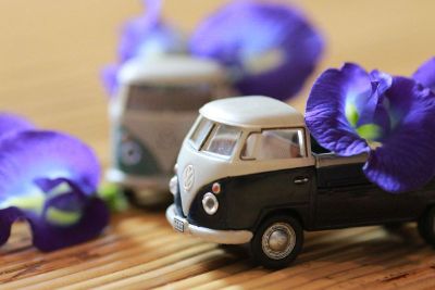 floral toy trucks