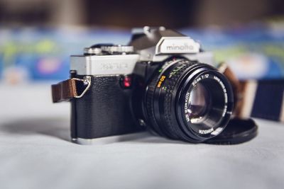 focused picture of a camera