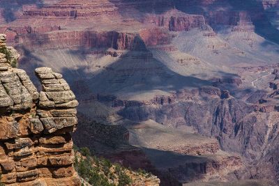 aerial view of the grand canyon