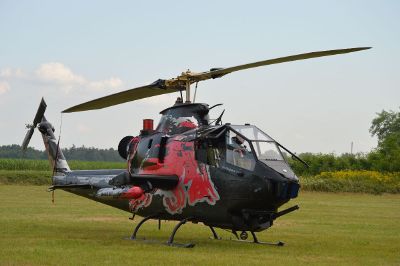 helicopter pilot ready for take off