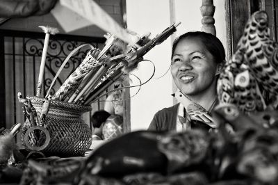 an asian shopkeeper