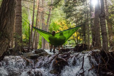 couple in a hammock