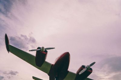 plane flying overhead