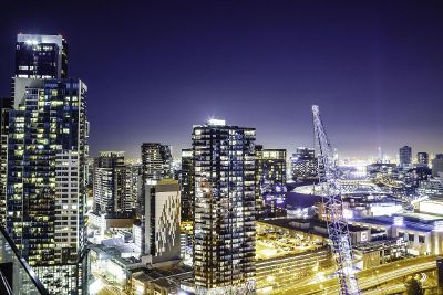 night skyline view