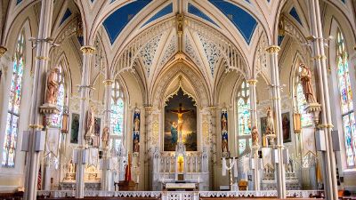 jesus in a cathedral