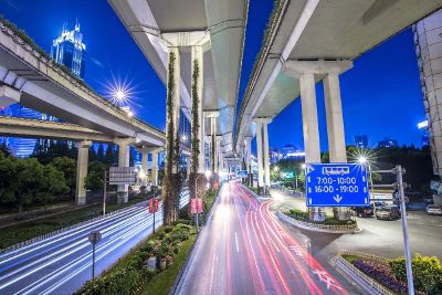 long exposure freeway