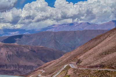 clouds above a canyon