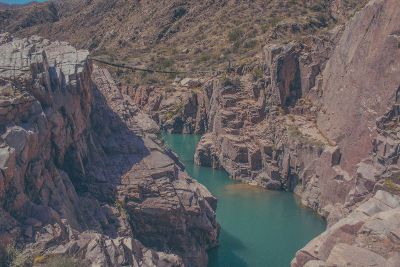 bridge crossing a river