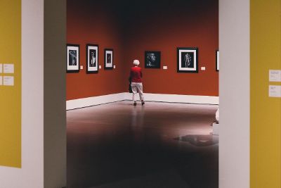 portraits on display