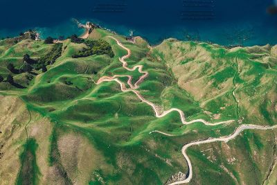 winding road up from the ocean