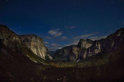 night in the mountains