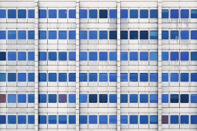 windows on a skyscraper