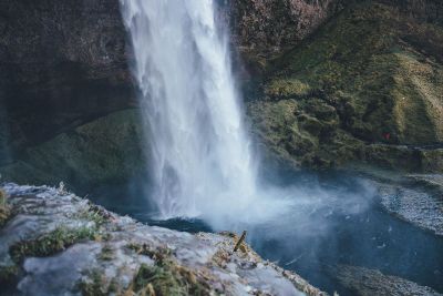 beautiful waterfall landscape