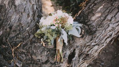 bouquet on tree