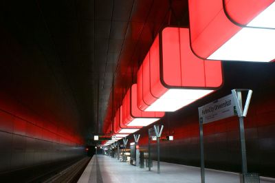 modern subway station