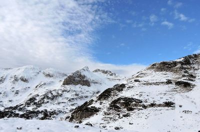 snowy rocky landscape