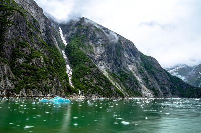 waterfall on mountain