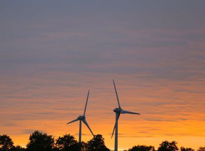 windmills in the sky