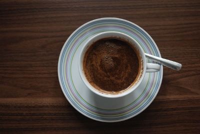 tea cup with hot chocolate