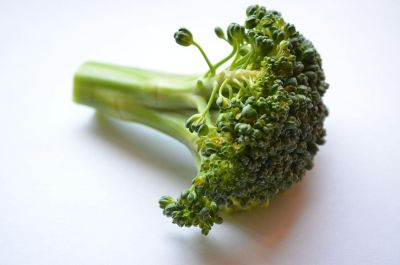 focused view of broccoli