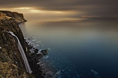 waterfall in the sea