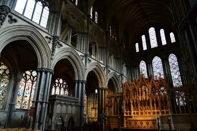 inside a cathedral