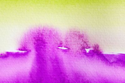 lime green and purple abstract art