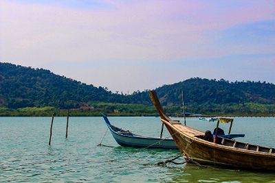 two boats in the water