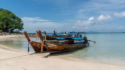 water boat in the sea