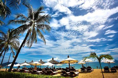 umbrellas at the beach