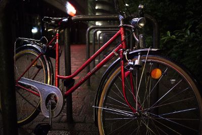 red bicycle