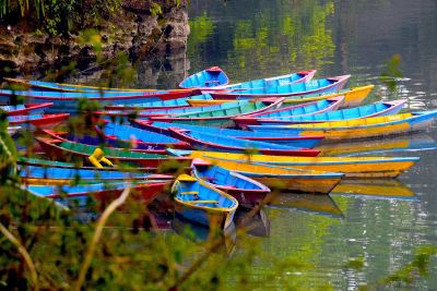 colourful water boat