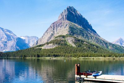 a scenic lake view