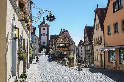 peaceful bavarian street