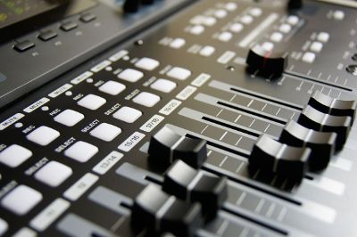 studio music mixing board