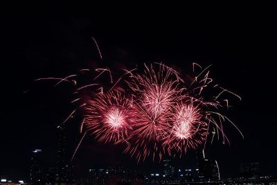 fireworks bursting