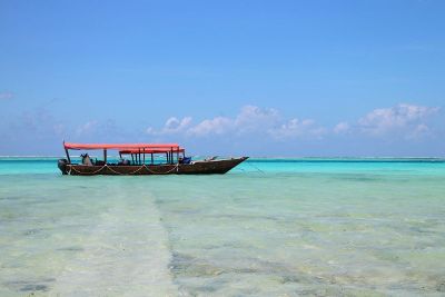 boat in tropical waters