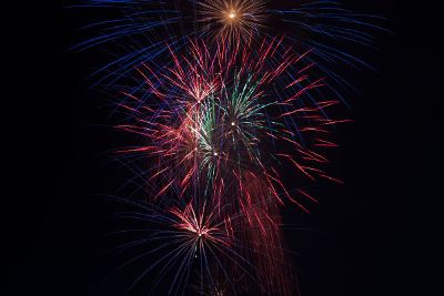 burst of fireworks