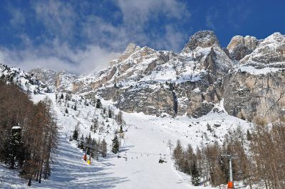 snowy ski slope