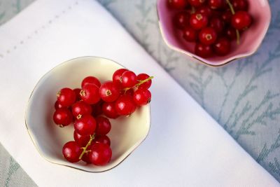 two bowls of cherries