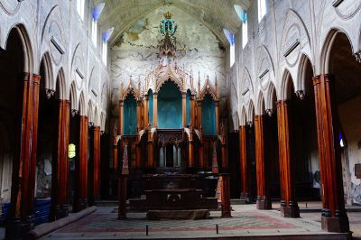 cathedral with a throne