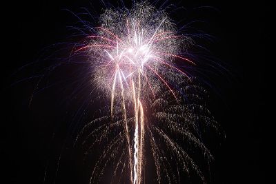 fireworks against night sky