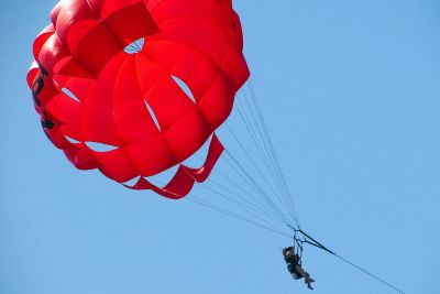 red parachute